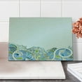 thumbnail image 2 of Floral Cutting Board, Abstract Flower Pattern with Curvy Swirled Branches and Leaves Ornamental Design Art, Decorative Tempered Glass Cutting and Serving Board, Small Size, Multicolor, by Ambesonne, 2 of 5