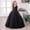 Black, variant on Fesfesfes Toddler Girls Dress Net Yarn Embroidery Rhinestone Solid Color Birthday Party Gown Long Dresses