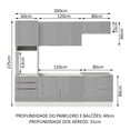 thumbnail image 3 of Cocina Integral Modular Madesa Lux 260cm BG 01, 3 of 5