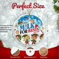 thumbnail image 2 of Milk for Santa Ornament - Elf Tested Christmas Ornament - Santa's Helper Holiday Décor - Cute 2024 Keepsake Ornament Ceramic Ornament - 3 Inch Christmas Tree Round Ornament ORNW0147, 2 of 5