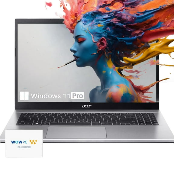 acer Aspire Premium Laptop | 16GB RAM | 512GB SSD |15.6" FHD Display | AMD Ryzen 7 5700U (Beats i7-1365U) | Long Battery Life | Sleek Design | Ethernet Port | Windows 11 Home | w/WOWPC Bundle