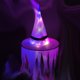 thumbnail image 1 of Wosthever Sombrero de para Halloween, accesorios de decoración para fiestas, sombrero de brillante LED, sombrero de fantasma dentado, venta al Kits de decoración para fiestas Zigzag violeta más luz, 1 of 6