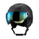 thumbnail image 5 of Casco de nieve, casco de esquí, protección para la cabeza, resistencia a impactos, cómodo para hombres y mujeres, casco de monopatín, casco de esquí Negro 59 a 61cm, 5 of 8