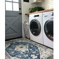 thumbnail image 4 of Wonnitar 4'x6' Area Rugs for Living Room Soft Washable Bedroom Rugs Non Slip Indoor Faux Wool Carpet for Camper Entryway Office,Blue, 4 of 9