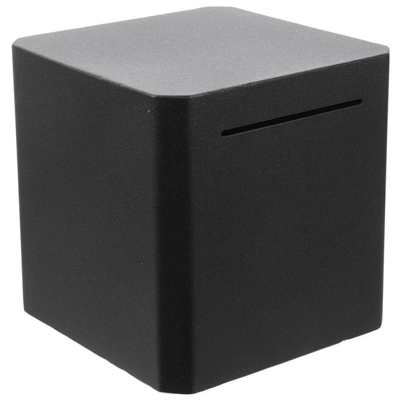 WHAMVOX Saving Money Box For Adult 1Pcs Piggy Bank Square Stainless Steel Decor