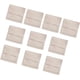 thumbnail image 1 of Xiao Hua Bolsa de microfibra para guardar joyas, ideal para fiestas, bodas, pendientes y audífonos, beige, 8 x 8 cm, 10 unidades., 1 of 5