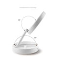 thumbnail image 3 of Espejo de maquillaje HUOGUO Luz LED plegable ajustable USB, 3 of 5