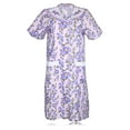 thumbnail image 5 of JEFFRICO House Dresses for Women with Pockets - Lightweight Breathable Short Sleeve Muumuu & Nightgowns - Snap Front Housecoat and Dusters for Women, 5 of 7