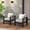 Grey, variant on Sunvivi Patio Furniture Aluminum Loveseat - All-Weather Outdoor Sofa with Cushions - 2 Seat
