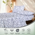 thumbnail image 3 of RUVANTI 100% Organic Cotton Sheets - Twin Sheet Set - 3 Piece Percale Weave Bedding, Crisp, Cooling & Breathable, Soft & Durable, 16" Deep Pocket, Hotel Quality Sábanas - Deluxe, 3 of 9