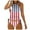 Beige, variant on BJUTIR Women's Patriotic Tummy Control Tankini Set American Flag Print, Two-Piece Swimsuit, Size L