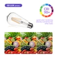 thumbnail image 4 of SDLUXBULB Vintage LED Light Bulb 8W 1000LM Dimmable 100w equivalent ST19, Warm White 2700K E26 Medium Base, 6PCS, 4 of 7