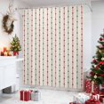 thumbnail image 4 of Christmas Shower Curtains for Bathroom, Farmhouse Xmas Abstract Dots Red Green Stripes Waterproof Fabric Shower Curtain, Decorative Bathroom Curtain for Bathtub, 72"x72", No Hooks Included, 4 of 9