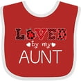 thumbnail image 3 of Inktastic Loved by My Aunt Cute Ladybug Boys or Girls Baby Bib, 3 of 4