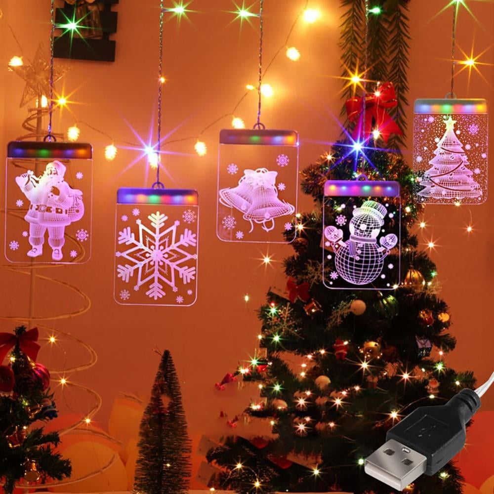 Christmas sale! Christmas Window String Lights 3D Acrylic Fairy Lights