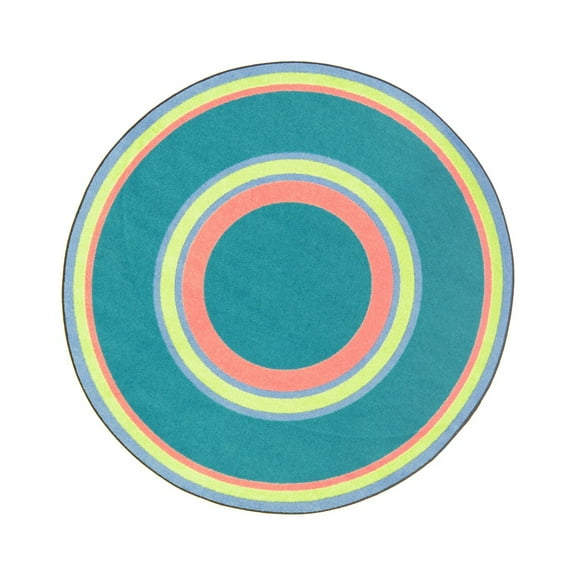 Joy Carpets 1726E-08 Kid Essentials Ripples Round Misc Sold Color Area Rugs  08 Teen - 7 ft. 7 in.