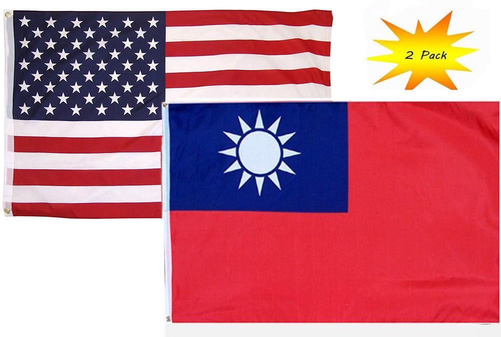 USA American & Bhutan Country Flag Banner 3x5 3’x5’ Wholesale Set 2 Pack 