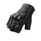 thumbnail image 4 of Guantes de cuero de cabra para motocicleta, guantes sin dedos para motocross, de medio dedo, estilo retro vintage para verano, para carreras, para hombres y mujeres, 4 of 4