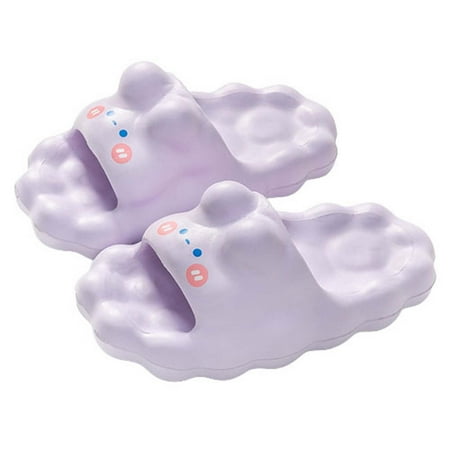 

Up to 30% off!Kukoosong Flat Sandals for Women Cute Cute Slippers Super Soft Breathable Anti-Slip Bedroom Home Slippers Women Sandals Purple 35