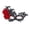 Red, variant on Mskk Masquerade Mask for Women, Black Lace Artificial Rose Decor Half‑Face Mask Halloween Mardi Gras Carnival Costume Ball Cosplay Party Accessory for Night Event, Black