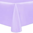 thumbnail image 1 of Ultimate Textile (3 Pack) Reversible Shantung Satin - Majestic 60 x 120-Inch Oval Tablecloth - for Home Dining Tables, Lilac Light Purple, 1 of 4