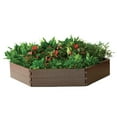 thumbnail image 2 of Modern Home Raised Garden Bed Kit - Stackable Hexagon Modular Flower/Planter Kit (Set of 2), 2 of 7