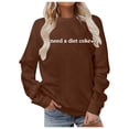 thumbnail image 1 of Chandail en Molleton d'Hiver pour Femmes Mode Festive Imprimé de Noël Col Rond Haut Mignon à Capuche Chandails en Molleton Confortables pour Femmes Chandails en Molleton à Capuche pour Femmes Dames Chandails en Molleton pour Filles Softball Échauffement, 1 of 5