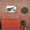 thumbnail image 1 of Moto Montada En La Pared Sierra Letreros De Metal Retro Pub Puerta Colgando Rectángulo Hoja Likrtyny Arte Deco, 1 of 9