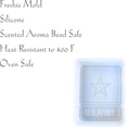 thumbnail image 5 of US Army Freshie Silicone Mold 4 x 3 x 0.8 inches Military USA Patriotic for Scented Aroma Beads Supplies Resin, Car Candles, Soap Oven Safe Bake Heat Resistant to 400 F, 5 of 6