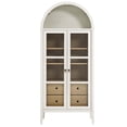 thumbnail image 4 of Storage Display Accent Cabinet, White, Wood, Living Office Kitchen Hospitality Restaurant, Modern Contemporary HB36293, 4 of 11