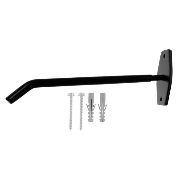 Raindrops Black 1Set Straight Hook for Garage Organization Industrial Style Bike Wall Mount Tire Rack