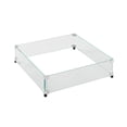 thumbnail image 1 of Outdoor GreatRoom Co Fire Pit Wind Guard - 16" Square Fire Pit Glass Wind Guard for Firepit Burner with 6 Inch Tall Tempered Glass Panels, Secure Aluminum Clips, Rubber Bases - Easy Assembly, 1 of 3