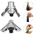 thumbnail image 3 of Bottle Stopper with Vacuum Pressure Pump Stainless Steel Leak-proof Champagne Stopper for Home, 3 of 7