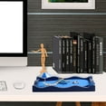 thumbnail image 4 of Miniatura Zen Garden Desktop Ocean Landscape Sand Table Decorativo Square Ocean Sandbox Con Bandeja Rectangular Múltiples Accesorios Para Home Office Hotel Serendint HA019406-00, 4 of 7