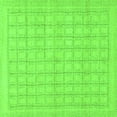 thumbnail image 1 of Ahgly Company Indoor Square Solid Green Modern Area Rugs, 4' Square, 1 of 4