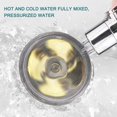 thumbnail image 3 of Pommeau de Douche avec Pression helix, Douchette à Main Haute Pression Turbochargée Petite Douche Barbare Gauche et Droite Rotation 360°, Modèle : Argent, 3 of 5