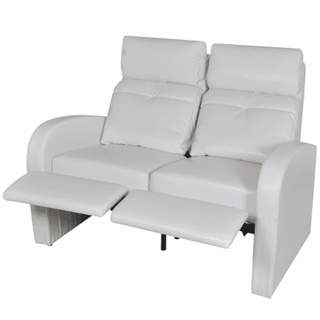 Vidaxl Artificial Leather Home Cinema Recliner Reclining Sofa 2 Seat Vidaxl Artificial Leather Home Cinema Recliner Reclining Sofa 2 Seat White