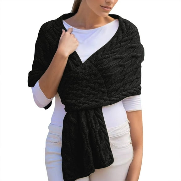 Wraps for Women Solid Color Elegant Winter Open Front Knitted Scarf Poncho Wedding Dresses Soft Lightweight Casual Womens Shawls Wraps Evening Dresses