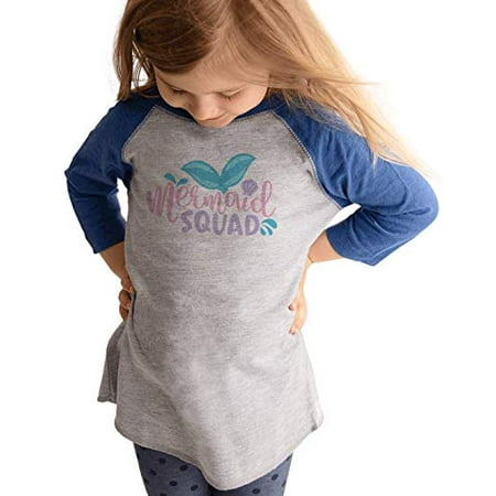 

7 ate 9 Apparel Kids Mermaid Squad Girls Blue Shirt