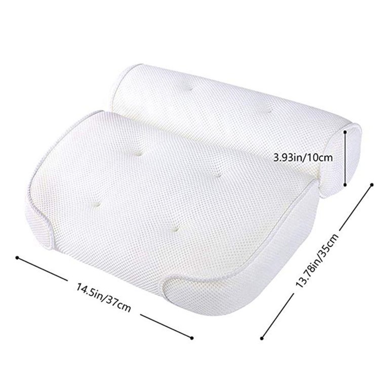 Bathtub Pillow Headrest Bath Pillows for Tub Neck and Back Support with Non  Slip Suction Cups Spa Bath Cushion 3D Mesh Spa Bath Pillow Home Massage  Relax Neck&Back Support For Bathtub Tub 