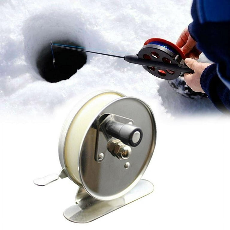 Fishing Reels Metal Iron Simple Small Wheel Coil for Winter Ice Fly Fishing Rods Spinning, Size: Metal Ice Fishing Wheel
