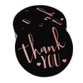 thumbnail image 1 of Inkdotpot Pack Of 100 Thank You Bridal Shower-Baby Shower-Retirement-Wedding-Birthday Favor Paper Tags Craft Real Rose Gold Foil Hang Tags, 1 of 7