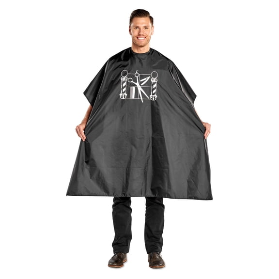 Nylon Barber Cape With V Closure Durable Water Proof by Scalpmaster for Unisex - 1 Pc Apron