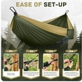 thumbnail image 4 of NeoMart Camping Hammock Lightweight, Portable Hammocks Parachute Hammock with Two Tree Straps,Single or Double Travel Swing Nylon Camp Hammocks, Outdoor Essentials for Beach Backpacking Hiking, 4 of 7