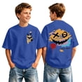thumbnail image 3 of Boys Graphic Tees Under $10 Short Sleeve Shirts Casual Back to School Playwear Funny Cool #01 Blue 8-9 Years, 3 of 6