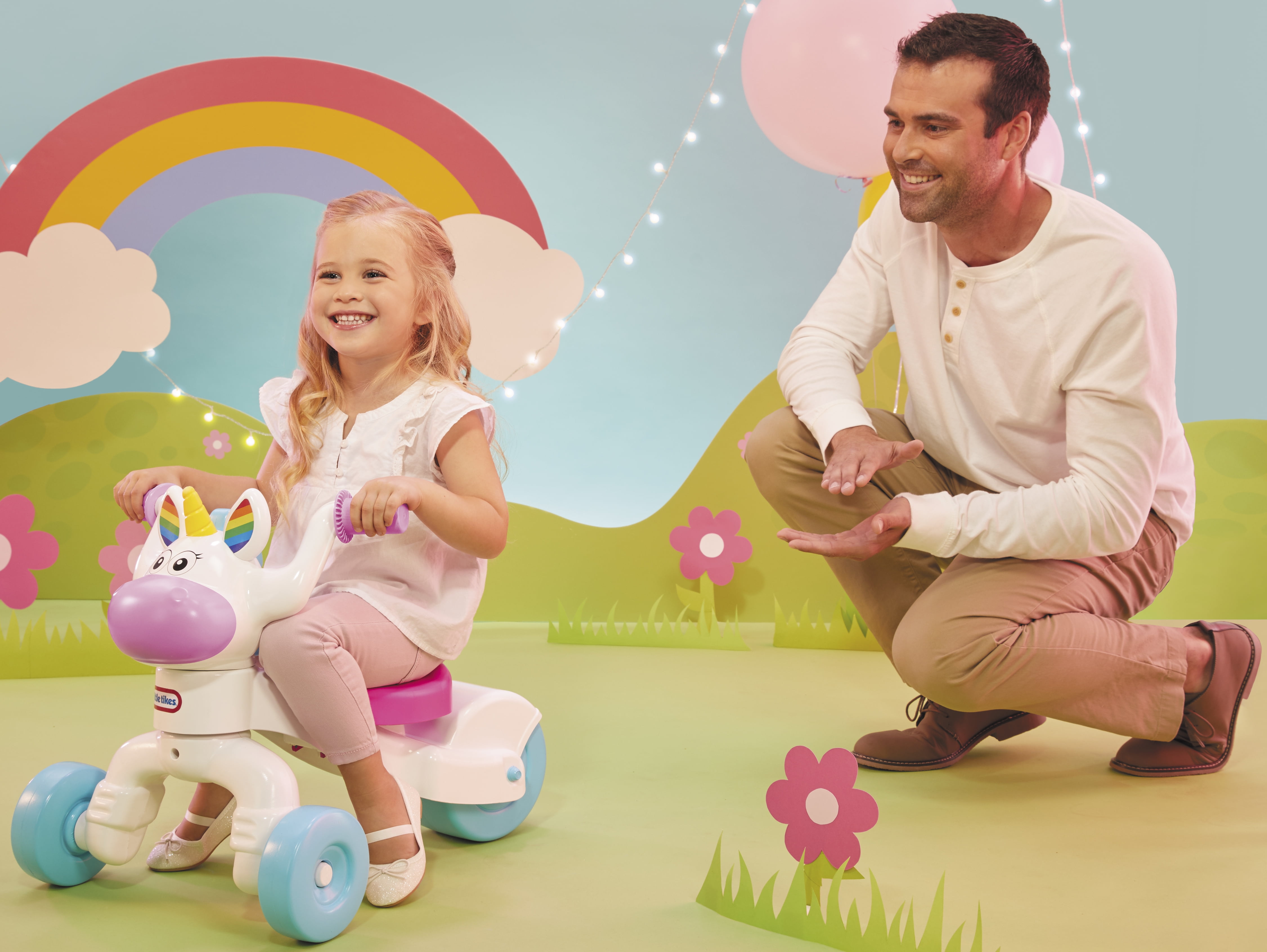 Little Tikes Go Grow Unicorn Indoor Outdoor Multicolor Ride