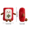 thumbnail image 2 of Fun Expression Mahjong Pillow Red Middle Fortune (Cai) - 11x15 Inch, Cute Cartoon Design, Soft Plush Material - For Home Decor, Sofa Cushion, Bed Pillow, Office Napping, Gifting, 2 of 5