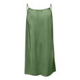 thumbnail image 3 of Girls Cotton Linen Midi Cami Dresses Drawstring Backless Sleeveless Sundress Spaghetti Strap Casual Loose Beach Vacation Summer Dress, 3 of 5