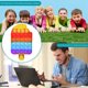 thumbnail image 2 of Niños Sensorial Anti-estrés Autismo Helado Push Bubble Relax Juego Educación Juguete Tmvgtek juguetes de los niños, 2 of 9