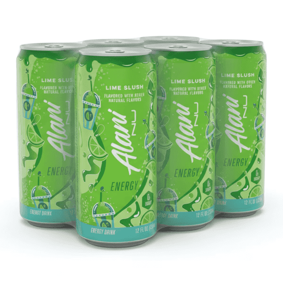 Alani Nu Limited Edition Lime Slush Energy Drink 6 Pack 12oz